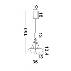 ABALA LAMPA WISZĄCA LE43309  Luces Exclusivas